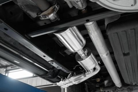 3 Inch Cat Back Exhaust System Pre-Axle Dual Outlet T304 Stainless Steel Street Version For 15-20 Ford F-150 MBRP