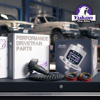 8.8 inch Ford 3.55 Rear Ring and Pinion Install Kit 2.25 inch OD Axle Bearings and Seals Yukon Gear &amp; Axle