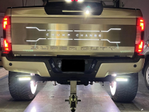 11-16 Ford F250-F450 Chrome Series Bolt On Hitch Bar Reverse Light Kit
