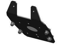 Yamaha Winch Mount Black Powdercoated Steel 02-08 660 Grizzly 4x4 Mile Marker