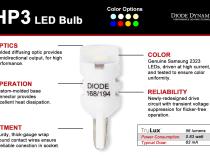 194 LED Bulb HPHP3 LED Green Single Diode Dynamics