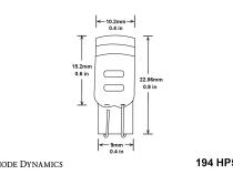 194 HP5 LED Natural White Short Pair Diode Dynamics