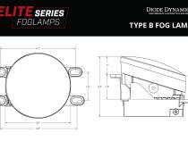 Elite Series Fog Lamps for 2013-2018 Lexus ES350 Pair Yellow 3000K Diode Dynamics