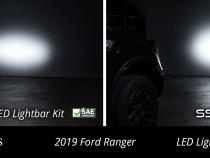 SS6 LED Lightbar Kit for 2019-2021 Ford Ranger, Amber Driving