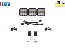 SS5 Sport Universal CrossLink 3-Pod Lightbar Yellow Combo Diode Dynamics