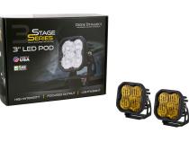 SS3 Pro ABL Yellow SAE Fog Standard Pair Diode Dynamics