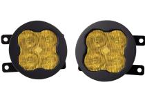 SS3 LED Fog Light Kit for 2006-2009 Ford Mustang Yellow SAE Fog Pro w/ Backlight Diode Dynamics