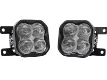 SS3 LED Fog Light Kit for 2021 Ford Bronco (w/ Standard Bumper) White SAE Fog Sport w/ Backlight Diode Dynamics