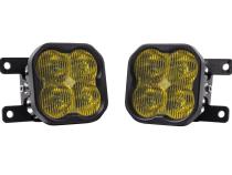 SS3 LED Fog Light Kit for 2010-2018 Ford Transit Connect Yellow SAE Fog Pro w/ Backlight Diode Dynamics