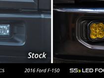 SS3 LED Fog Light Kit for 2015-2020 Ford F-150 Yellow SAE Fog Max w/ Backlight Diode Dynamics