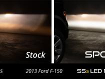 SS3 LED Fog Light Kit for 2011-2014 Ford F-150 Yellow SAE Fog Sport w/ Backlight Diode Dynamics