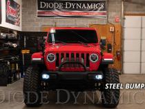 SS3 LED Fog Light Kit for 2020-2021 Jeep Gladiator Yellow SAE Fog Max w/ Backlight Type M Bracket Kit Diode Dynamics