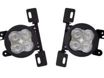 SS3 LED Fog Light Kit for 2007-2018 Jeep JK Wrangler White SAE Fog Sport w/ Backlight Type MR Bracket Kit Diode Dynamics