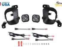 SS3 LED Fog Light Kit for 2019-2021 Ram 1500 Classic Yellow SAE Fog Sport w/ Backlight Diode Dynamics