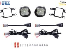 SS3 LED Fog Light Kit for 2011-2013 Lexus IS250, Yellow SAE Fog Pro with Backlight