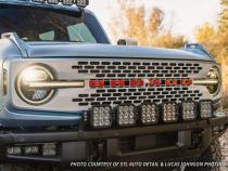 Bronco SS5 6-Pod CrossLink Grille Lightbar Kit Pro Yellow Combo Diode Dynamics