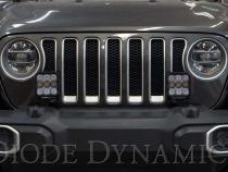 SS5 Bumper LED Pod Light Kit for 2018-2021 Jeep JL Wrangler, Pro Yellow Combo Diode Dynamics