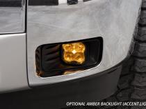 SS3 LED Fog Light Kit for 2015-2020 GMC Yukon, White SAE Fog Sport with Backlight Diode Dynamics