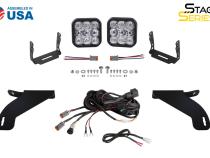 SS5 Bumper LED Pod Light Kit for 2021-2022 Ford F-150, Pro Yellow Combo Diode Dynamics