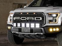 SS5 Grille CrossLink Lightbar Kit for 2017-2020 Ford Raptor Sport White Combo Diode Dynamics