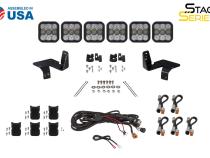 SS5 6-Pod CrossLink Grille Lightbar Kit for 2020-2022 Super Duty, Sport Yellow Combo Diode Dynamics