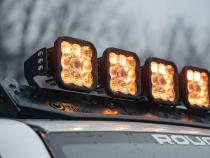 SS5 7-Pod CrossLink Mounting Kit for Prinsu/Sherpa Roof Racks, Sport White Driving Diode Dynamics