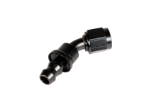 -8 45 Degree to Hose Barb Black Fleece Performance