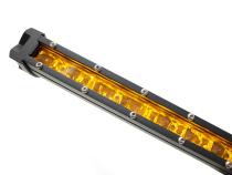 20 Inch 5w LoPro Ultra Slim LED Light Bar with Amber Marker Running Light Function 90w Includes Rocker Switch Harness Race Sport Lighting
