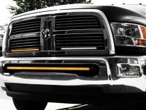 26in 5w LoPro Ultra Slim LED Light Bar with Amber Marker Running Light Function 120w Includes Rocker Switch Harness Race Sport Lighting
