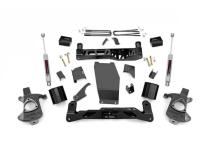 5 Inch Suspension Lift Kit w/N3 Shocks &amp;amp; Struts 14-18 Silverado/Sierra 1500 4WD Aluminum/Stamped Steel Rough Country