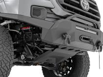 Front Bumper High Clearance Hybrid Winch Mount Only and 20 Inch DRL LED Light Bar 16-22 Toyota Tacoma Rough Country