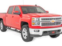 GM Oval Nerf Step Bars (07-18 GM 1500, 07-19 2500HD/3500 HD, 19 Classic Crew Cab) Rough Country