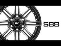 88 Series Wheel One-Piece Gloss Black 22x10 8x6.5 -19mm Rough Country