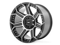 89 Series Wheel One-Piece Black Machined Gun Metal 20x10 6x5.5 -25mm Rough Country