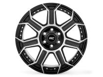 89 Series Wheel One-Piece Black Machined Gun Metal 20x10 6x5.5 -25mm Rough Country