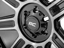 89 Series Wheel One-Piece Black Machined Gun Metal 20x10 5x5 -19mm Rough Country