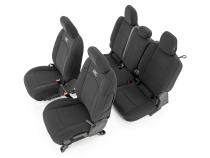 Seat Covers Front and Rear w/ Cup Holder 20-Up Jeep Gladiator JT Rough Country