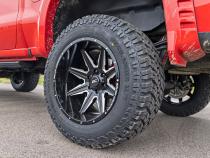 91 Series Milled One-Piece Gloss Black 20x12 8x180 -44mm Rough Country