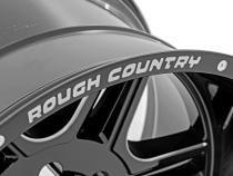 92 Series Wheel Machined One-Piece Gloss Black 22x12 8x6.5 -44mm Rough Country