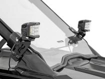 Polaris Dual LED Cube Kit w/ Black Series White DRL 20-21 Polaris RZR PRO XP Rough Country