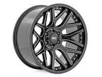 95 Series Wheel One-Piece Gloss Black Machined 20x10 8x180 -19mm Rough Country