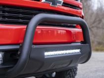19-20 Silverado/Sierra 1500 Bull Bar w/LED Light Bar Black Rough Country