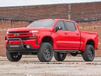 19-20 Silverado/Sierra 1500 Bull Bar w/LED Light Bar Black Rough Country