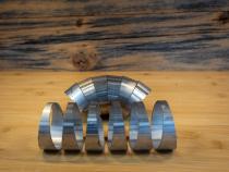 Universal T304 Stainless Steel 2.5 Inch Diameter 180 Degree Pie Cut Kit MBRP