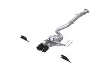 2023-Up Toyota Corolla GR 1.6L Armor Pro T304 Stainless Steel 3 Inch Cat-Back Dual Center Rear Exit with Carbon Fiber Tips MBRP