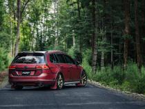 2017-19 Volkswagen Golf Sportwagen and Alltrack 1.8T Armor Pro T304SS 3 Inch Cat-Back, 2.5 Inch Dual Split Rear, Factory Through Bumper MBRP