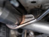 Porsche 2.5 Inch Axle Back Dual Split Rear Bypass Armor Pro Series Carbon Fiber Tips For 14-Up Porsche Macan MBRP