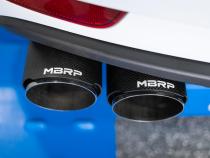 Porsche 2.5 Inch Axle Back Dual Split Rear Bypass Armor Pro Series Carbon Fiber Tips For 14-Up Porsche Macan MBRP