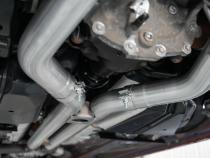 18-23 Ford Mustang GT 5.0L T304 Stainless Steel 3 Inch Cat-Back Dual Rear with Quad Carbon Fiber Tips Race Version MBRP