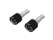 2019-2024 Ram 1500 5.7L Hemi Carbon Fiber Exhaust Tips, 5 Inch OD Dual Wall Angle Cut, Sold In Pairs MBRP